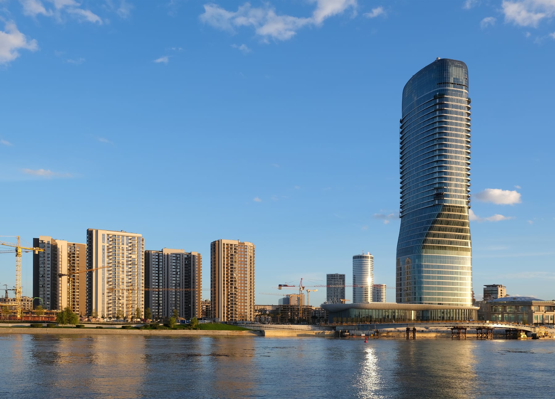 Belgrad’da Sava Nehri ve Belgrade Waterfront